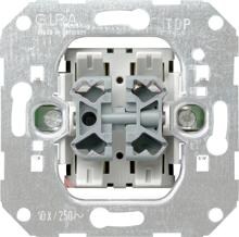 Gira 013900 Einsatz Wippschalter und -taster, 10 AX, 250 V~, Wechselschalter / Wechseltaster