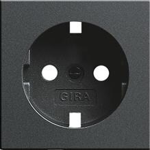 Gira 092028 Abdeckung für SCHUKO-Steckdose, 16 A, 250 V~, System 55, anthrazit