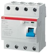 ABB F204A-63/0,03 FI-Schalter, 63A/0,03mA, 4-Polig (2CSF204101R1630)