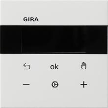 Gira 5393112 System 3000 Raumtemperaturregler Display, Flächenschalter, reinweiß glänzend