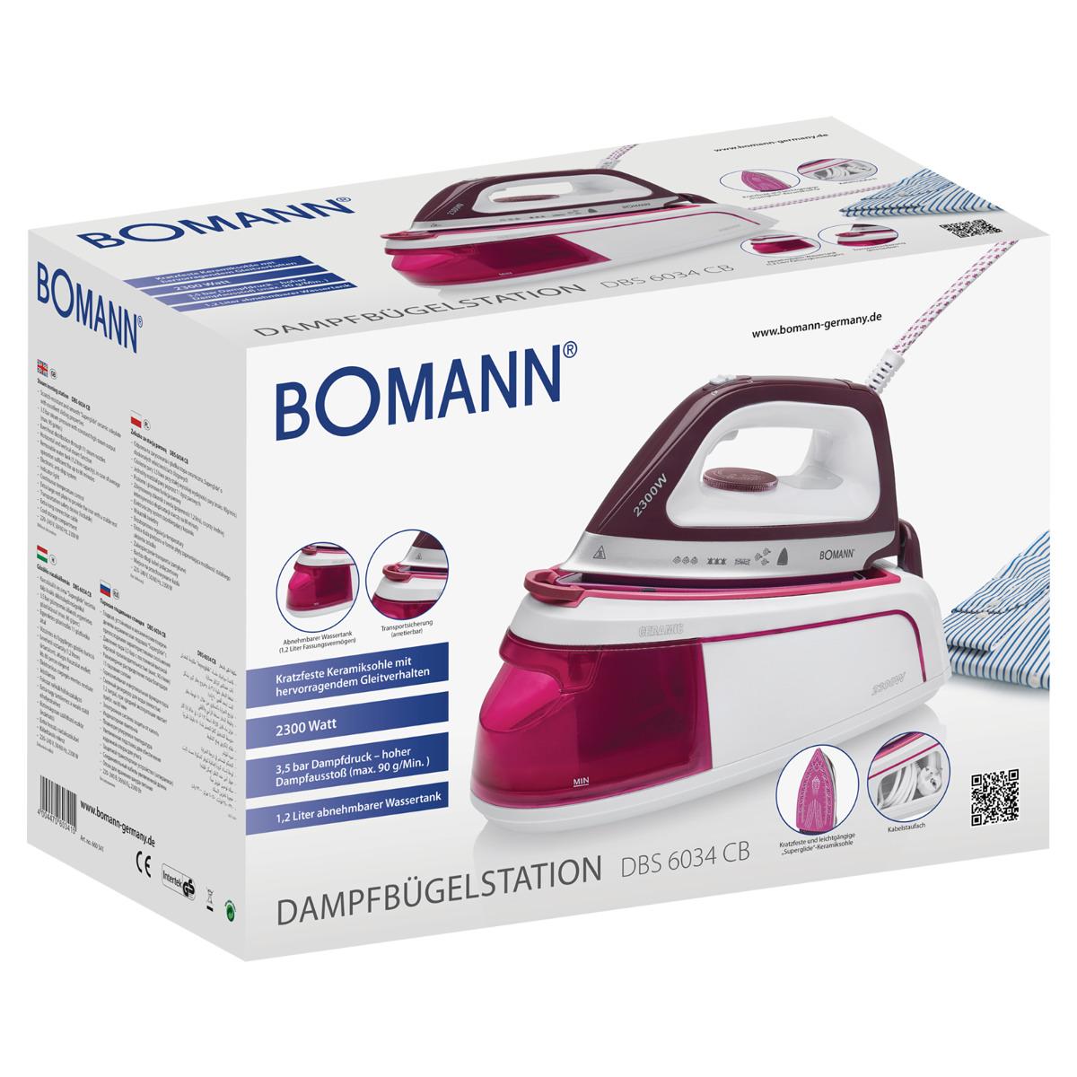 2300 W Bomann DBS 6034 CB Bianco-Lilla 1 